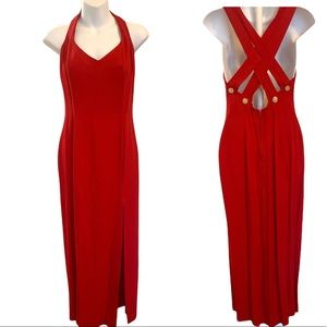SUSAN ROSELLI Maxi Dress Red Size 4
